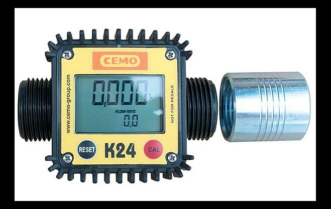 Compteur digital K24 en polypropylène 10 à 120 l/min pour pompe CENTRI
