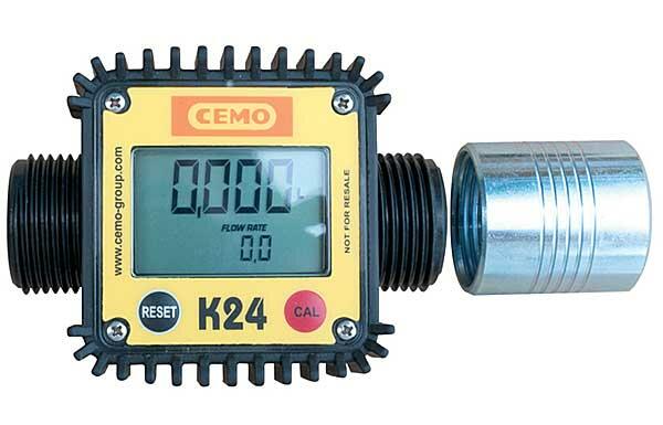 Compteur digital K24 en polypropylène 10 à 120 l/min pour pompe CENTRI