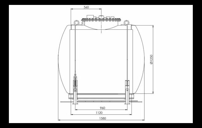 Plan cuve enterrée 1500 litres